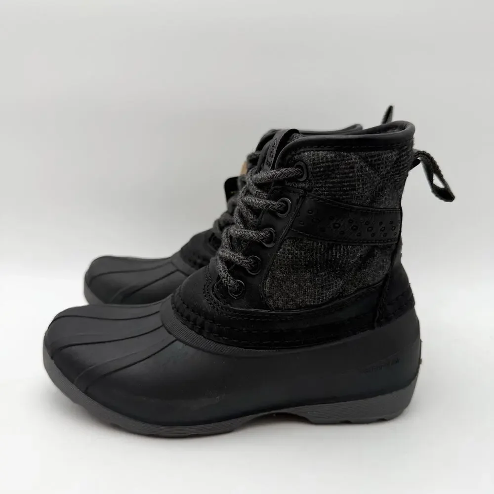 Kamik Girls Mid-Calf Winter Boots US 12 EU 30 Black Waterproof Insulated NIB
